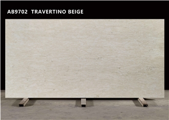 AB9702 TRAVERTINO BEIGE Quartz Slabs