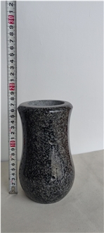 Black Granite Monumental Vase