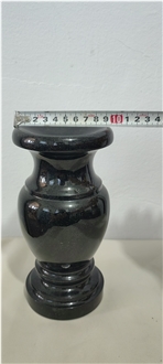 Granite Black Monumental Vase