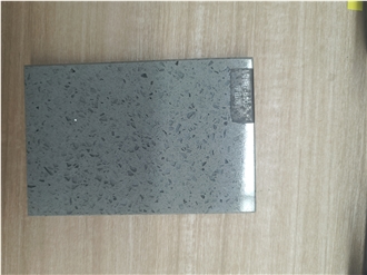 High Quality Crystal Grey Artificial Stone Slabs