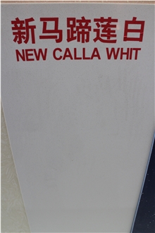 New Calla White Quartz Engineered Stone Slabs