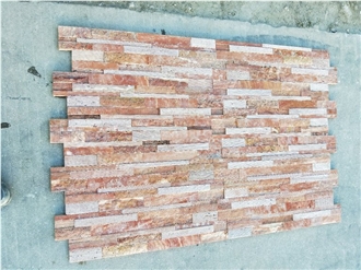 Beautiful Red Marble Culture Veneer For Indoor Deco