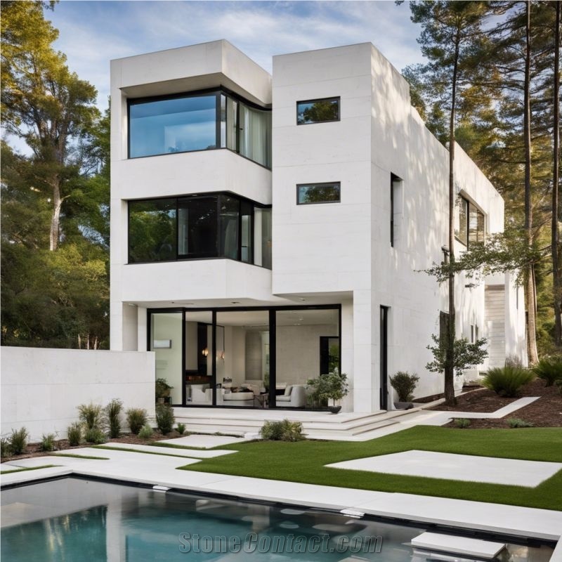 Extremely White Limestone Wall Tiles