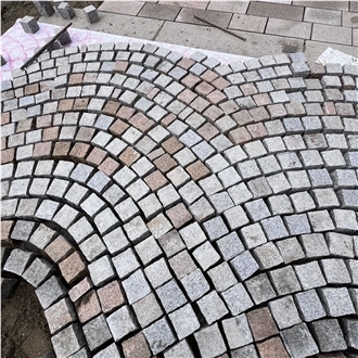 Fan Pattern Granite Cobblestones