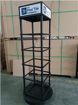 Pool Tile Rotary Display Rack