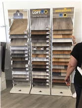 Timber Wood Sample Metal Stand Rack For Showroom