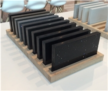 Wood Counter Display Stand Rack For Granite, Quartz, Marble