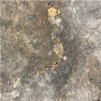 Rustic Golden Silver Travertine