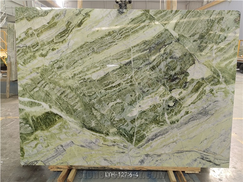 Chinese Raggio Verde Marble Slabs For Indoor from China - StoneContact.com