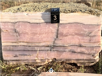 Persian Pink Onyx Blocks , Pure And Impure Pink Onyx