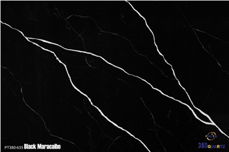 Black Maracaibo Quartz Slabs