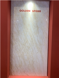 Drama Gold Marble - Golden Spider Marble Polished Slabs