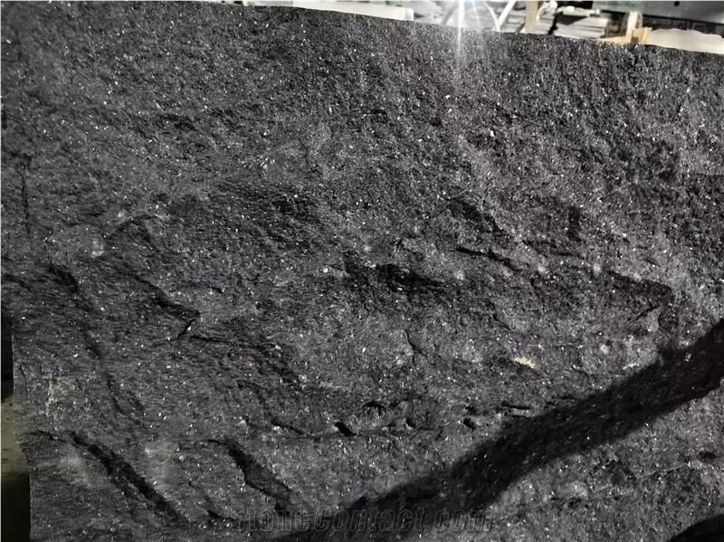 G684 Split Face Black Basalt Tiles For Wall Cladding