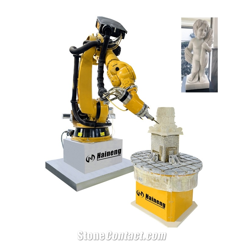 Automatic 3D 7 Axis CNC Sculpture Stone Engraving Machine