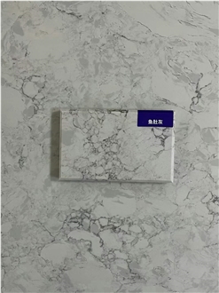2700*1800*18Mm Fish Belly Grey Artificial Stone Slabs