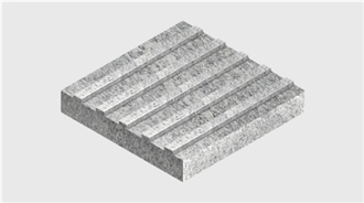 Granite Tactile Paving Tiles With Diagonal Groove