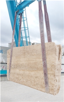 Denizli Travertine Slabs, Travertine Tiles Veincut