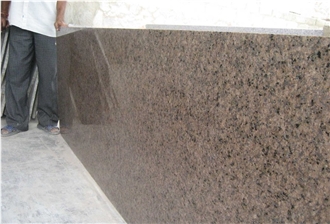 Cherry Brown Granite Slabs, India Brown Granite