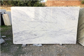 Purple White Marble Slabs & Tiles, India White Marble