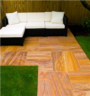 Rainbow Sandstone Floor Tile India ,Sun Granite