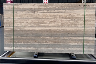 Classic Silver Travertine Slabs Unfilled