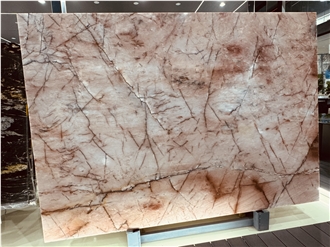 Cristallo Pink Natural Quartzite Slabs