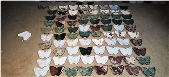 Stones Design Butterlfy Stone Trays For Kitchen Decor