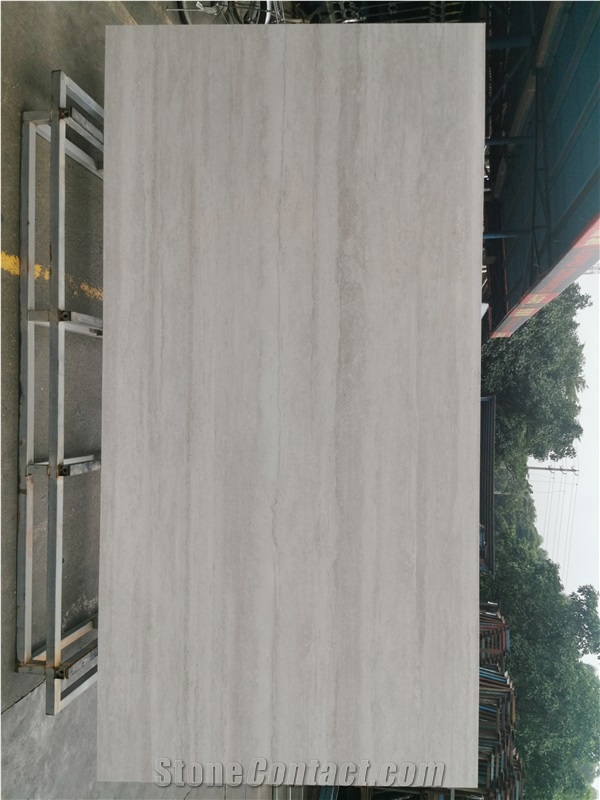 1600X3200x 20 And 12 Thick White Travertine Porcelain Slabs