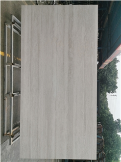 1600X3200x 20 And 12 Thick White Travertine Porcelain Slabs