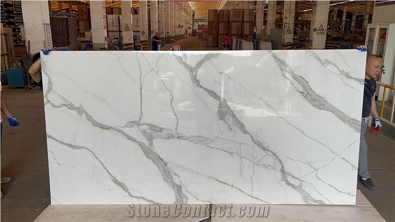 1600X3200x20mm Italy Statuario Porcelain Slabs
