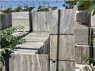 Persian Silver Takab Travertine Tiles