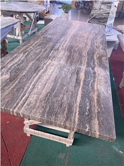 Silver Travertine Table Tops