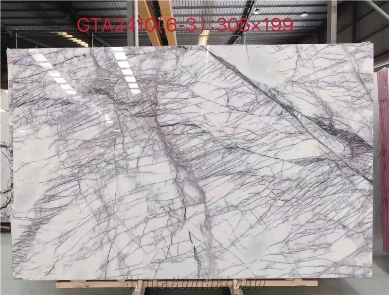 Polished Milas Lilac Marble Slab Floor Tile Polished Milas Lilac Marble Slab Floor Tile