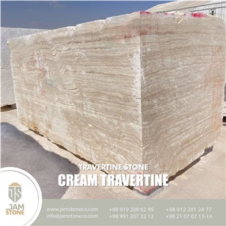 Cream Travertine Blocks