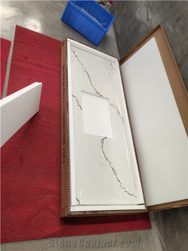 AST 5113 Berkshire Brass Quartz Artificial Stone Countertop