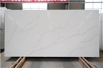 Calacatta Gold Quartz Slabs Factory Wholesale