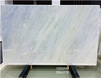 Brazilian Blue Crystal Marble Slab For Floor Tile