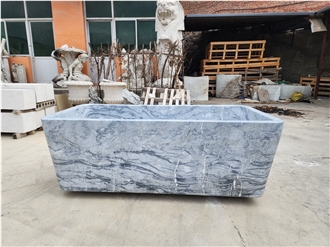 Wholesale Stock Italy Platinum Blue Marble Bathtub