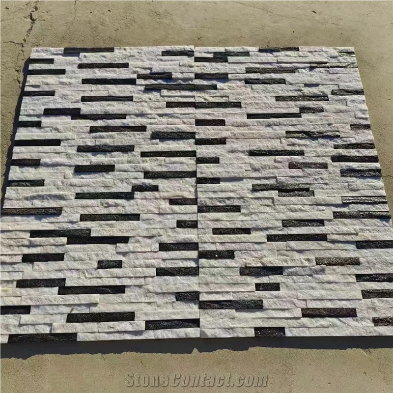 Yellow Wooden Slate Wall Cladding Stone Veneer
