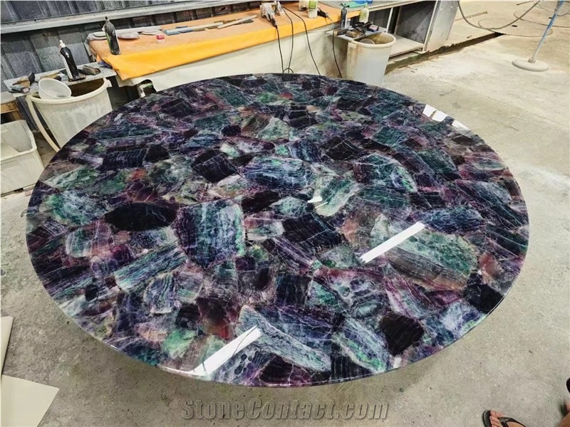 Natural Stone Dinning Table Restaurant  Table Top