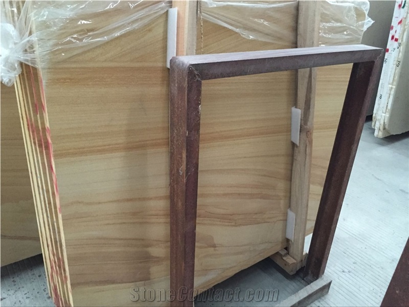 Teakwood Yellow Sandstone Wall Tiles