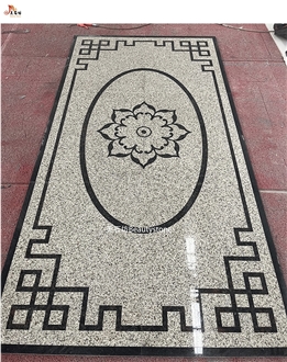 Simple Granite Stone Waterjet Carpet Medallions