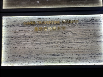 Streato Silver Travertine Slabs And Tiles