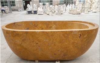 Gold Marble Bathtub