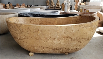 Stone Wood Grain Bathtub