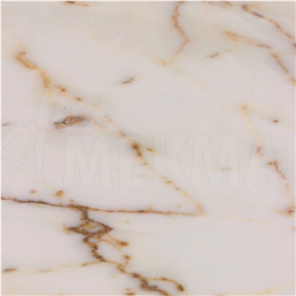 Calatta Giallo White Marble Slab Tiles