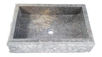 Grey Marble Rectangle Washbasin