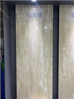 Afyon Beige Travertine Vein Cut Slabs And Tiles