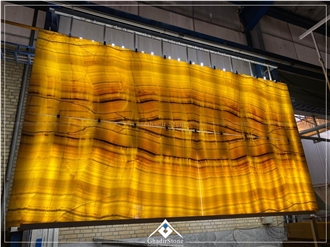 Orange Onyx Book Match Slabs