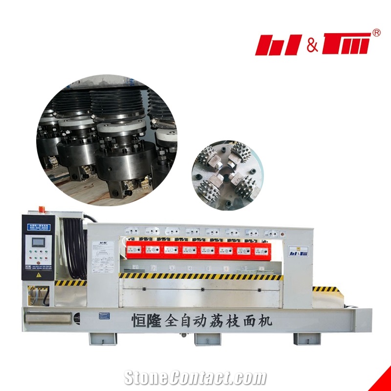Bush Hammering Machine Auto Polish Litchi Surface